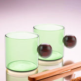 UMAI green glass mug - everyday elegance